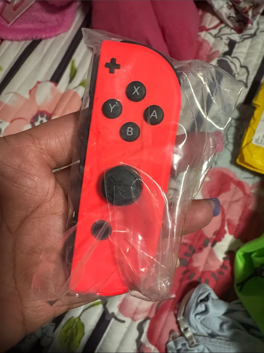 Nintendo Neon Red Right Joy-Con Controller in Box